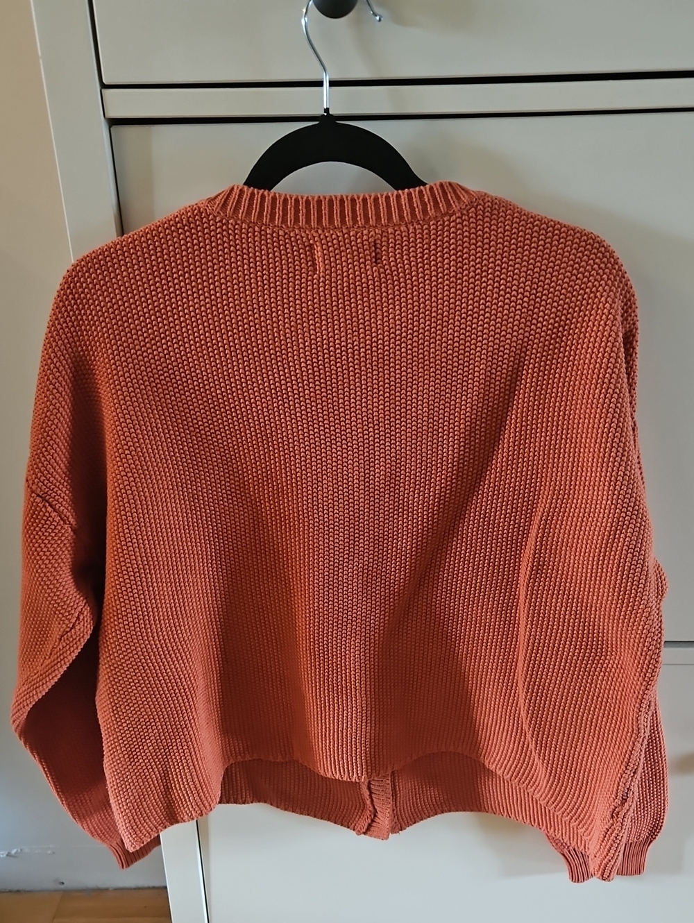 Jackson Rowe Orange Knit Button-Front Cardigan Sweater Size Small - Picture 3 of 8